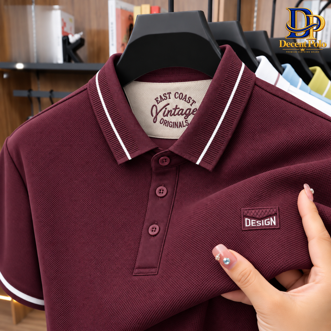 Super Premium PK Cotton Polo T-Shirt [V-Wine_Merron]