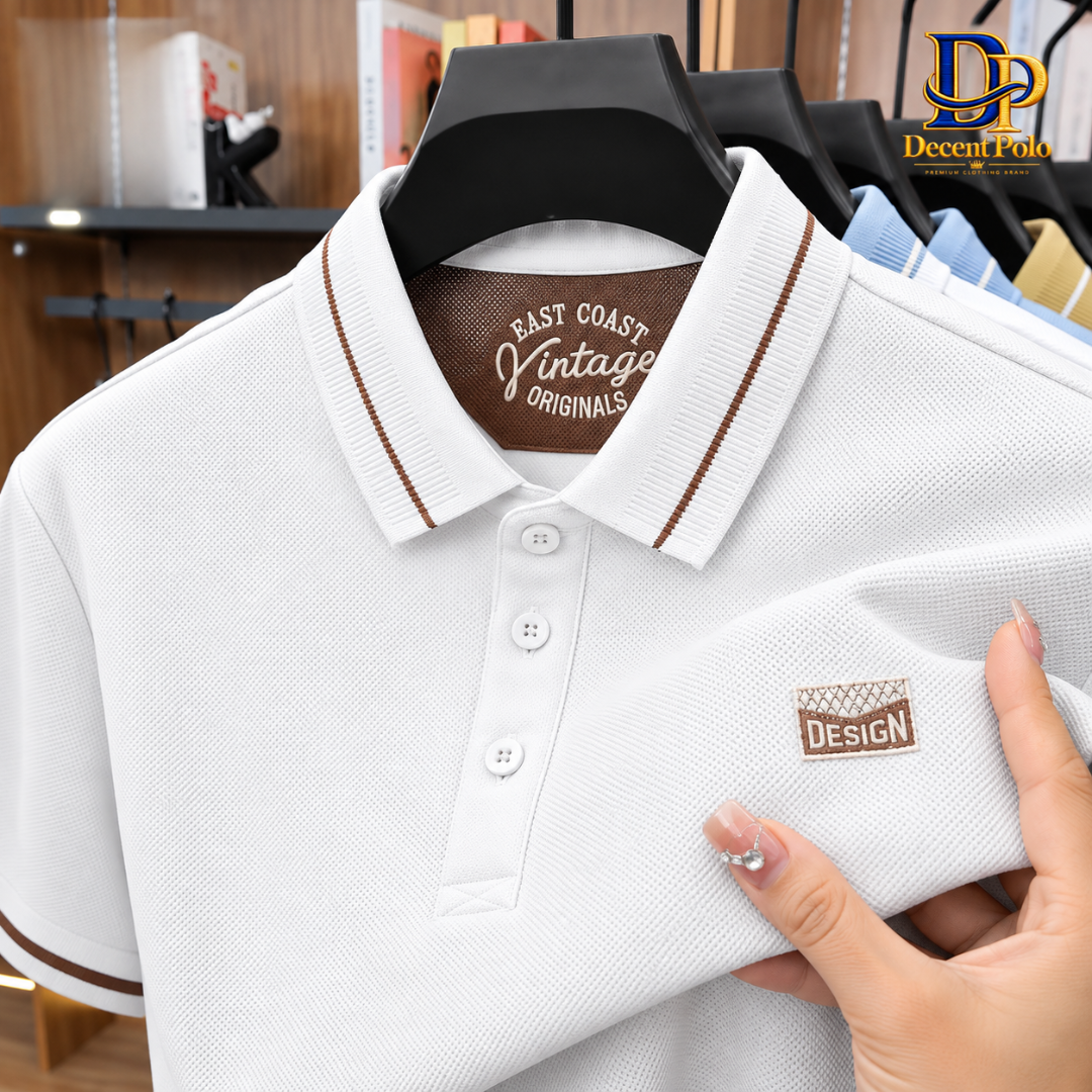 Super Premium PK Cotton Polo T-Shirt [V-White]