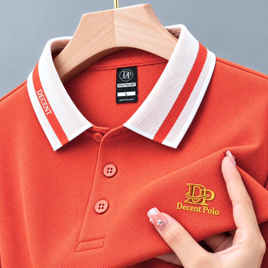 100% PK Cotton Polo T-Shirt [DP-Orange]