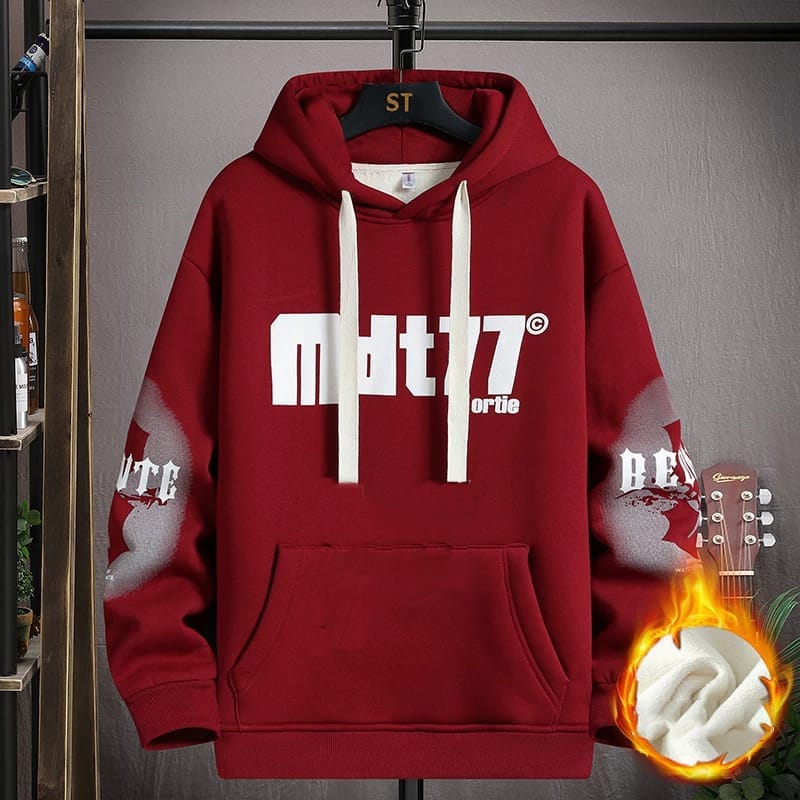 Premium Quality Phillips Cotton Hoodie [77-Merron]