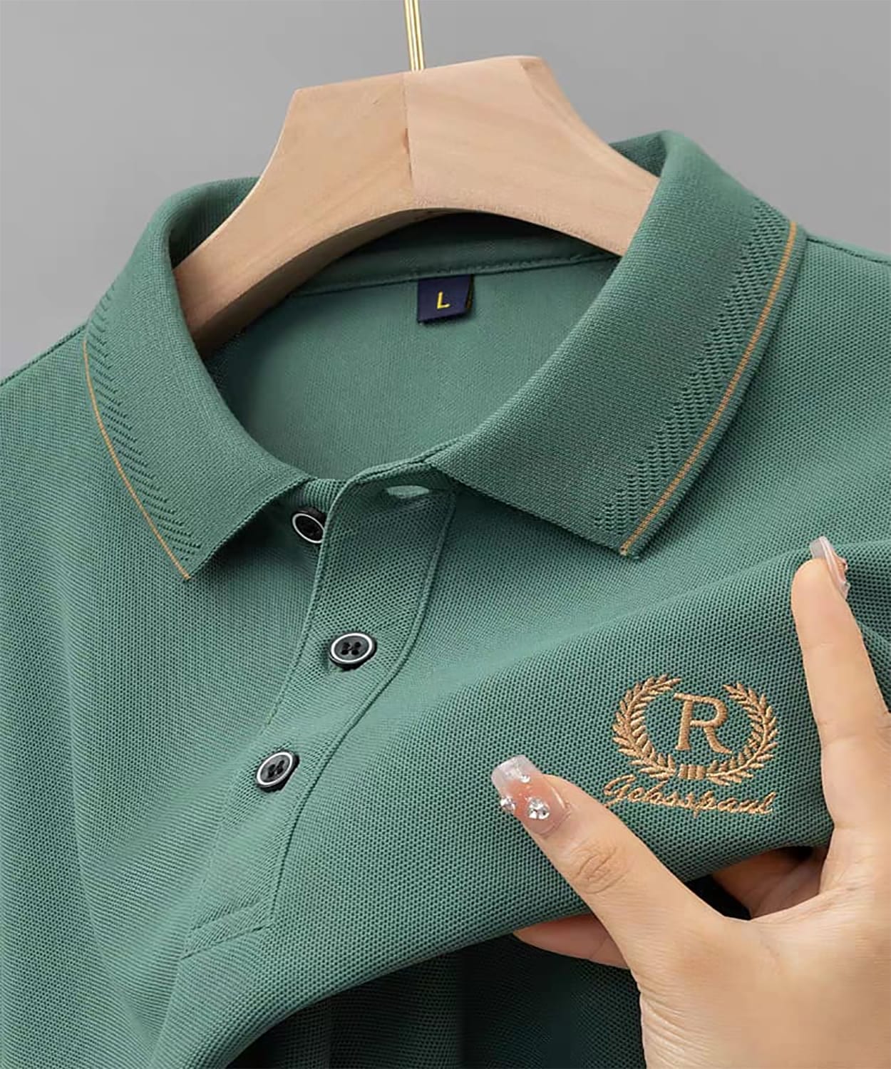 Super Premium PK Cotton Polo T-Shirt [R-Sage Green]