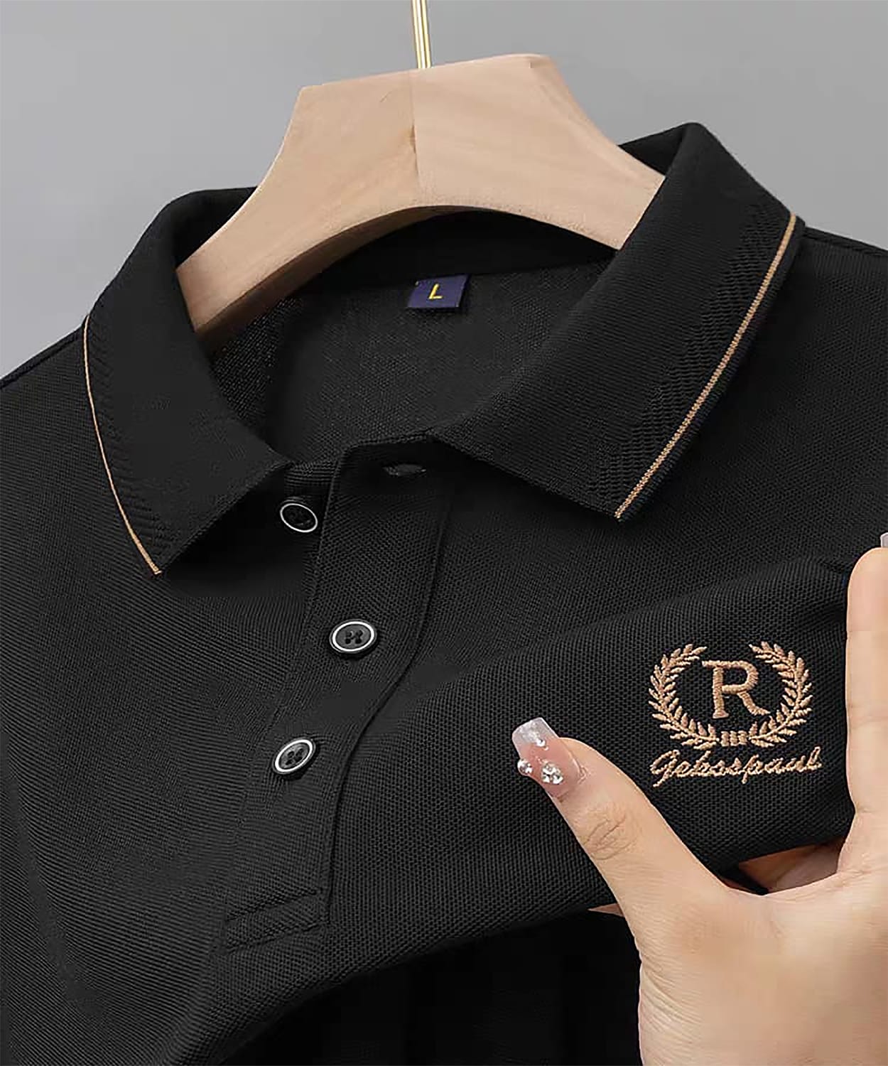 Super Premium PK Cotton Polo T-Shirt [R-Black]