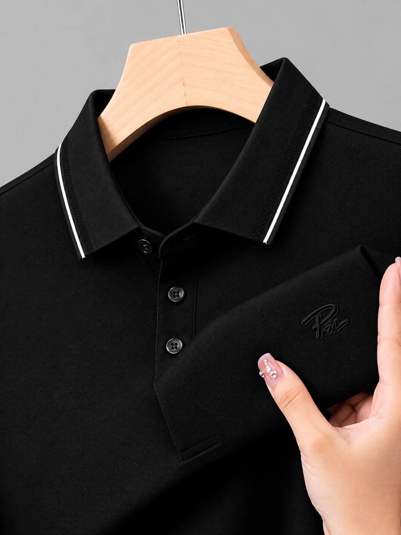 Super Premium PK Cotton Polo T-Shirt [Pm-Black]