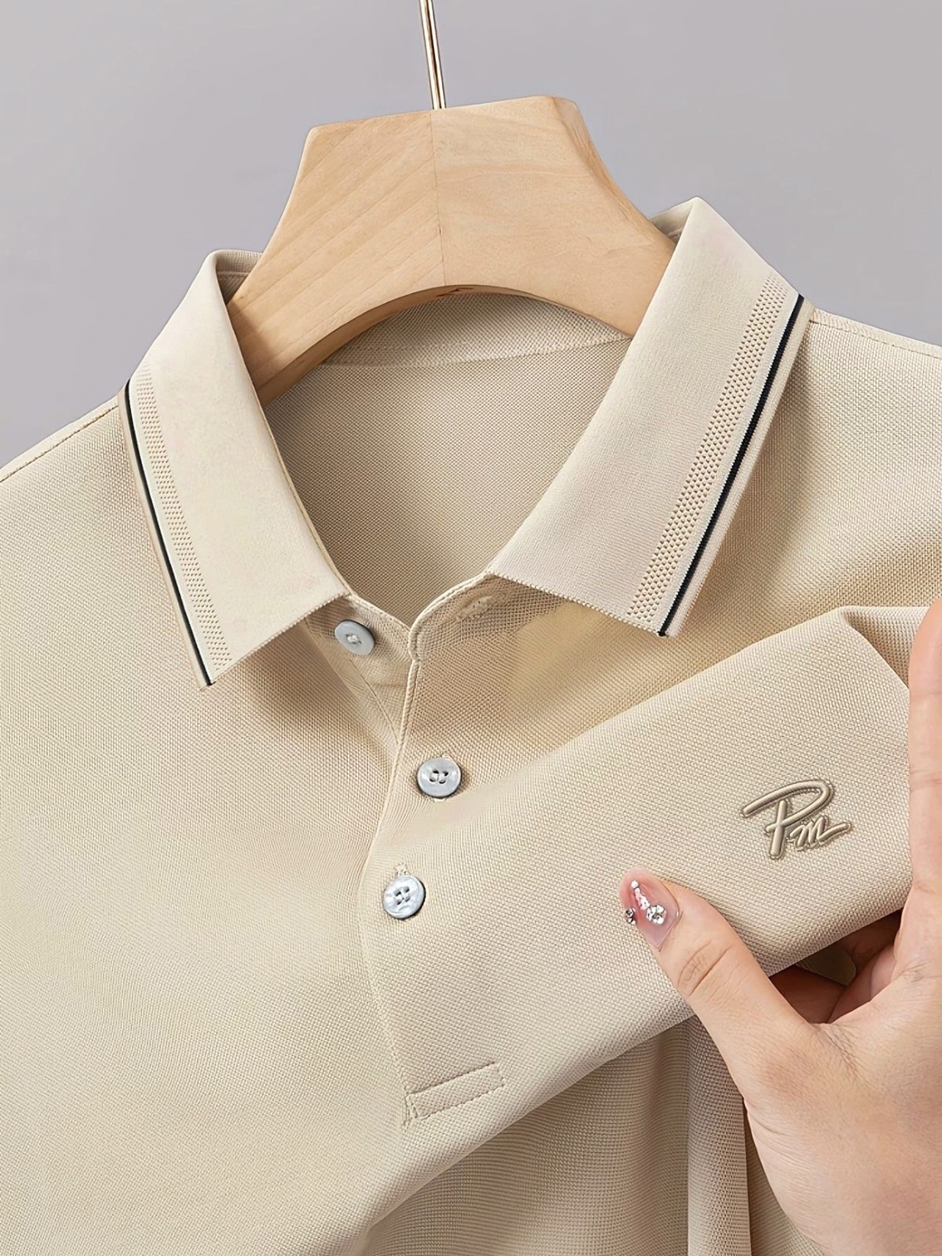 Super Premium PK Cotton Polo T-Shirt [Pm-Cream]